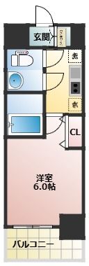 エグゼ大阪NORTHゲートの間取り画像