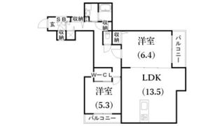 フェリーチェ上三条の間取り画像