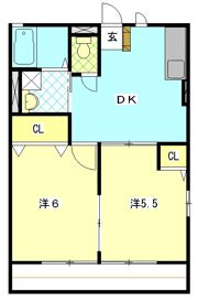 レオハイムAの間取り画像