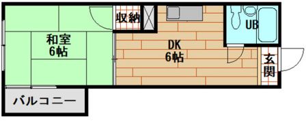 コーポ安留の間取り画像