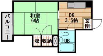 コーポ安留の間取り画像