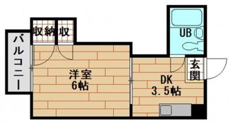 コーポ安留の間取り画像