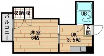 コーポ安留の間取り画像