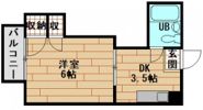 コーポ安留の間取り画像