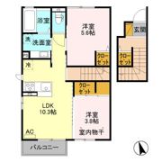 ウッドランド Aの間取り画像