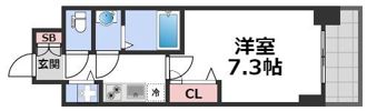 プランドール北浜の間取り画像
