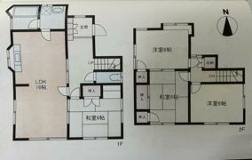 十川西町934番地 戸建住宅の間取り画像