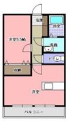 カーサ小川Ⅱの間取り画像