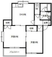 ビューパレス川原Aの間取り画像