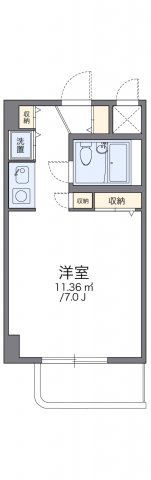 レオパレスエレガンスつくばの間取り画像