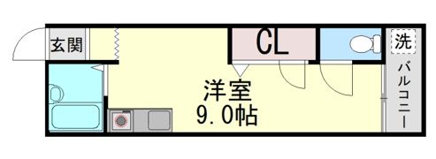 ハイツ篠原の間取り画像