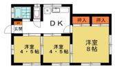 矢中町貸し住宅の間取り画像