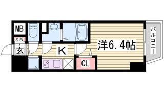 プレサンスみなと元町駅前の間取り画像
