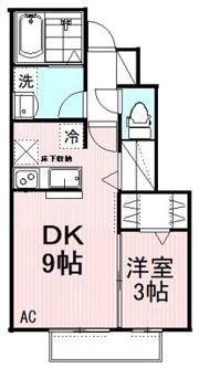 ヴィラージュ国立の間取り画像