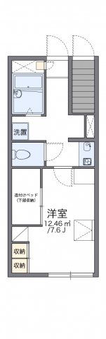 レオパレスフェンテの間取り画像