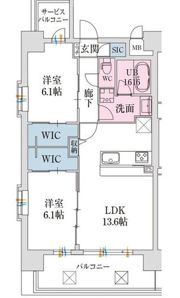 スプランディッド難波VII(セブン)の間取り画像