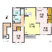 ブルームーン Aの間取り画像