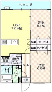ワンワンハイツ愛犬館の間取り画像