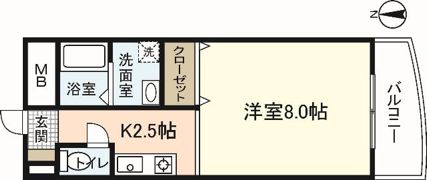 WING TACHIBANAの間取り画像