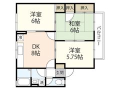 セジュール行友Ⅰの間取り画像