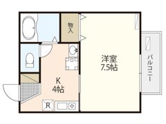 セジュール相田 Cの間取り画像