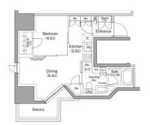 ザ・パークハビオ横浜関内の間取り画像