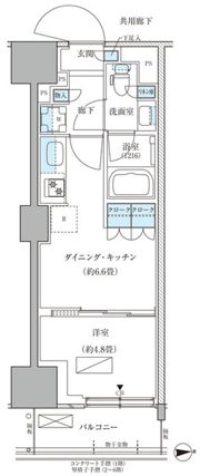 パークアクシス品川天王洲アイルの間取り画像