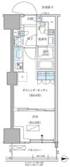 パークアクシス品川天王洲アイルの間取り画像