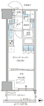 パークアクシス品川天王洲アイルの間取り画像