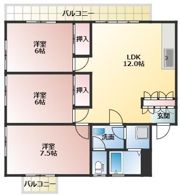 ブラウンルーフの間取り画像
