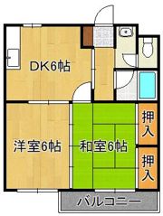 コーポ藤の間取り画像