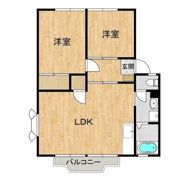 サンヴィレッジB棟の間取り画像