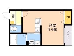 BRAVEBASE二日市駅南の間取り画像