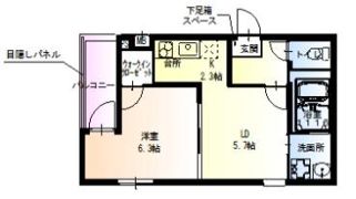 フジパレス井高野駅南の間取り画像
