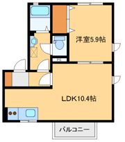 イーストウイングの間取り画像