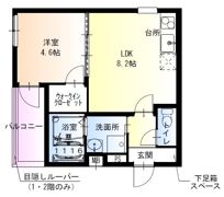 フジパレス上新庄西の間取り画像