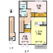 ルミエール Aの間取り画像