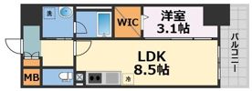 Alivis九条の間取り画像