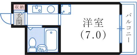 プチドール北野の間取り画像