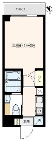 伏見マンションの間取り画像