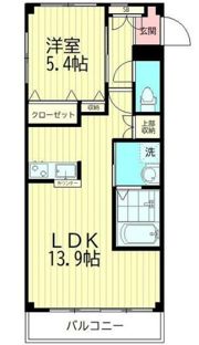 レジデンスタカネの間取り画像