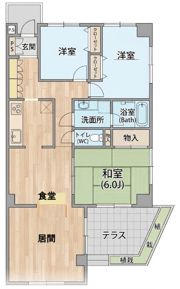 リッシェル浦和の間取り画像