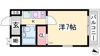 エスリード三宮第2の間取り画像
