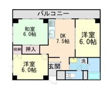 ハイツタケシの間取り画像