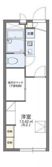 レオパレスサカワの間取り画像