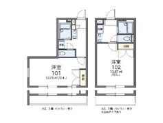 レオパレスAKの間取り画像