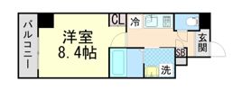 L’sステューディオ岡本の間取り画像