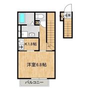 インレット荒川沖II B棟の間取り画像