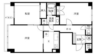 石引ヒルズウエストの間取り画像