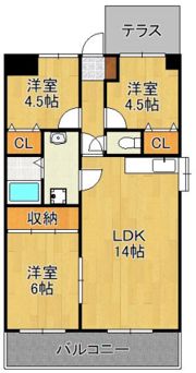 リアライズ到津の間取り画像